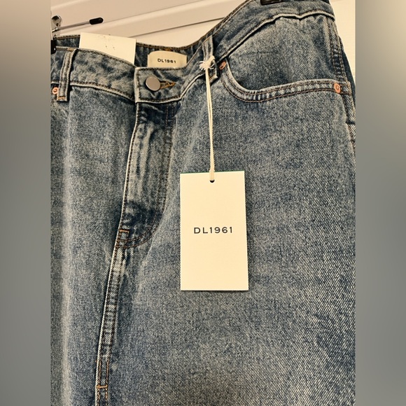 DL1961 Women's Blue Denim Maxi Skirt - Picture 9 of 9